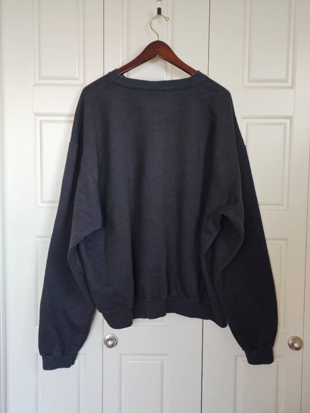 Vintage Black Champion Crewneck Sweatshirt - Size XXL (Y2K Mid-2000s) - Picture 3 of 11